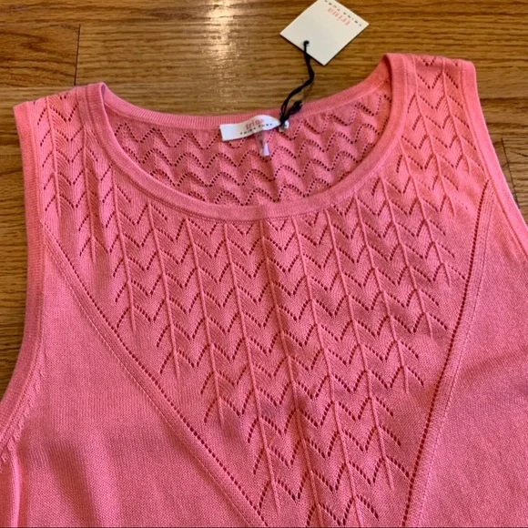 Trina Turk Roxanna Pointelle Knit Fit Flare Dress - Picture 4 of 9